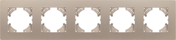 Рамка для выключателей и розеток Arlight FRM-PERIO-PL-5-GD / 049765 - фото