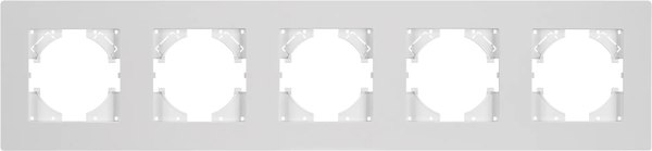 Рамка для выключателей и розеток Arlight FRM-PERIO-PL-5-WH / 049762 - фото