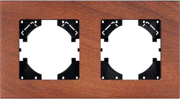 Рамка для выключателей и розеток Arlight FRM-XSILO-WD-2-NL / 050871 - фото