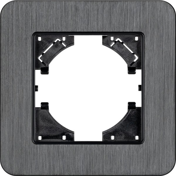 Рамка для выключателей и розеток Arlight FRM-AKIRY-AL-1-BK / 049681 - фото