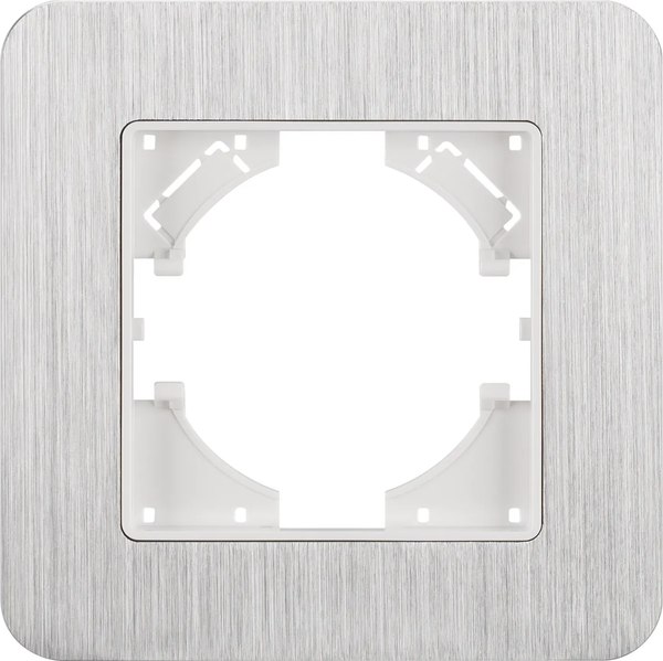 Рамка для выключателей и розеток Arlight FRM-AKIRY-AL-1-SR / 049680 - фото