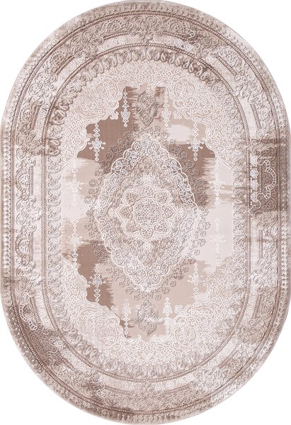 Ковер Karmen Hali Armina 03704A - BROWN / BROWN OVAL - фото