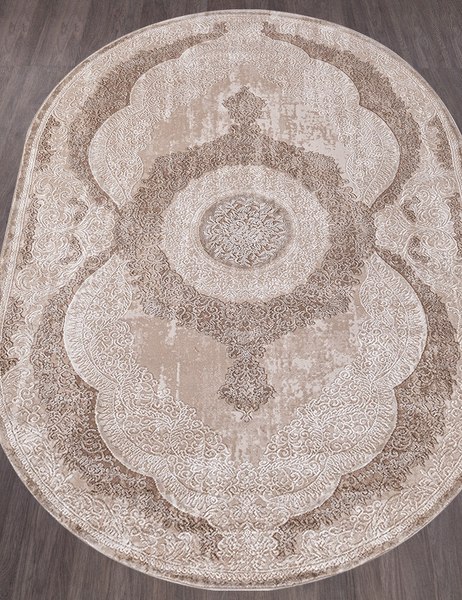 Ковер Karmen Hali Armina 03880B BROWN / BROWN OVAL