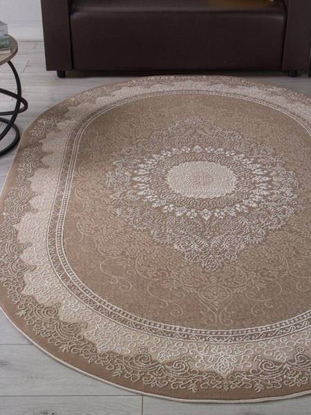 Ковер Karmen Hali Armina 04076A BROWN / BROWN OVAL