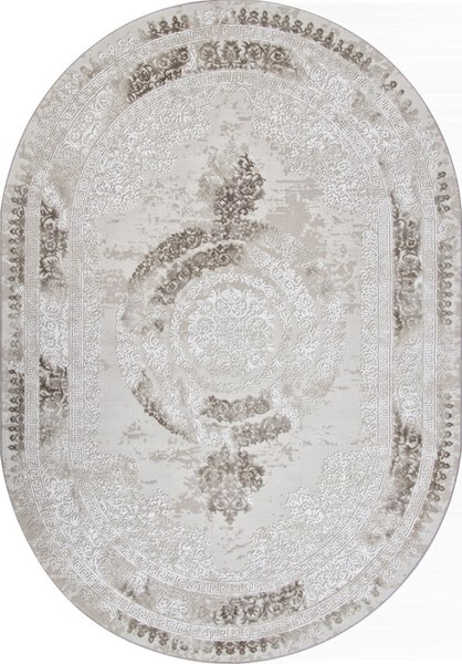 Ковер Karmen Hali Armina 04087A BROWN / BROWN OVAL - фото