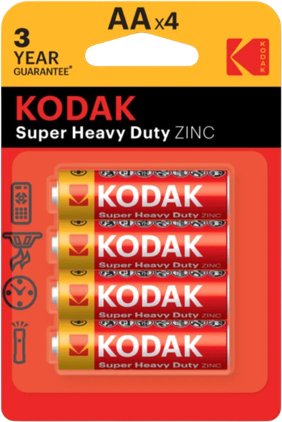 Комплект батареек Kodak Extra Heavy Duty R6 4BL KAAHZ-4 / Б0075852 - фото