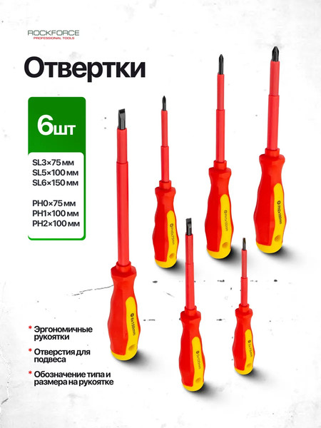 Набор отверток RockForce RF-2827