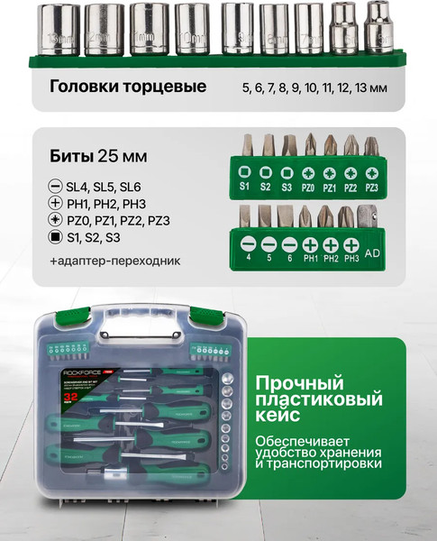 Набор отверток RockForce RF-7032