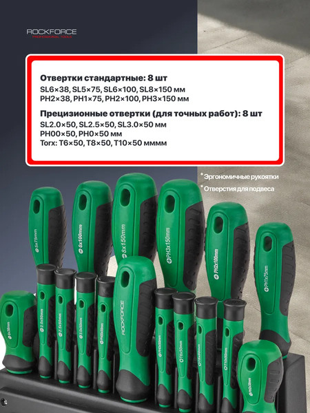 Набор отверток RockForce RF-7039