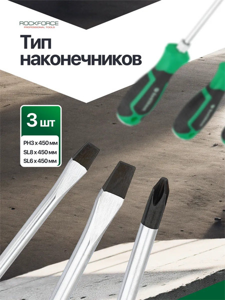 Набор отверток RockForce RF-2034L
