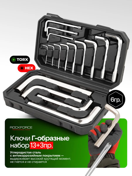 Набор ключей RockForce RF-5137D+3