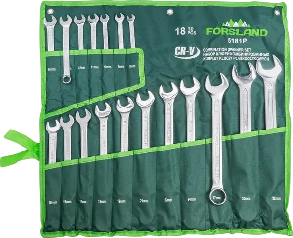 Набор ключей Forsland 5181P - фото