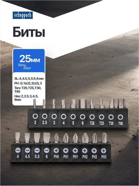 Набор отверток Scheppach Sch-7037B