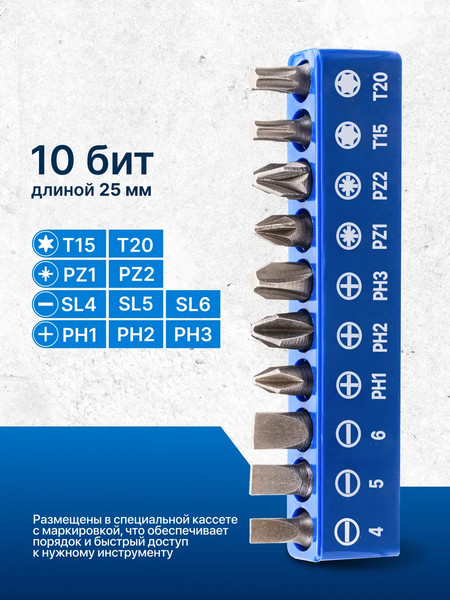 Набор бит Scheppach С гибким валом / Sch-7012S