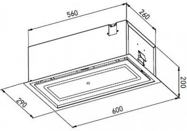 Вытяжка скрытая ZORG Asiria 1060 60 S