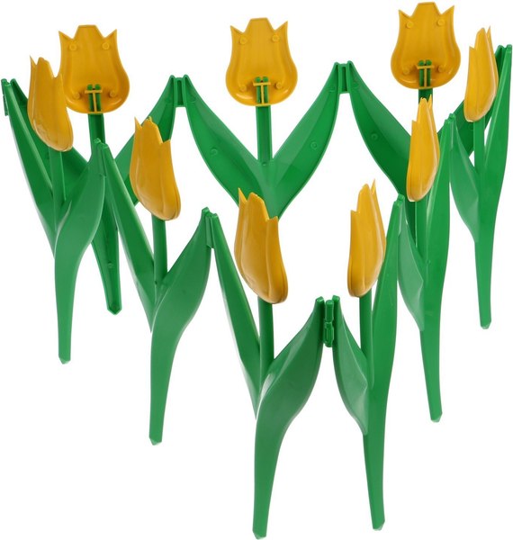 Изгородь декоративная Кострома Пластик Тюльпан 30x225см 5 секций