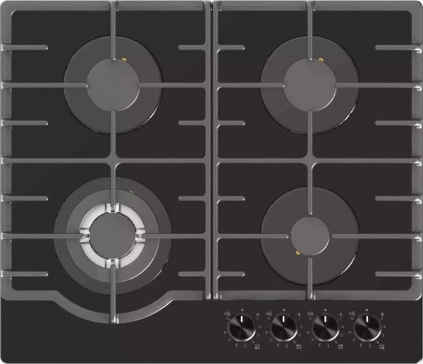 Газовая варочная панель ZORG HAG62 FDW BL - фото