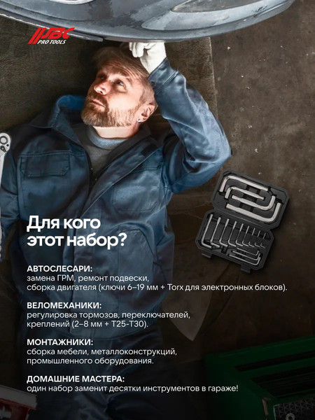 Набор ключей JBC 5137D+3