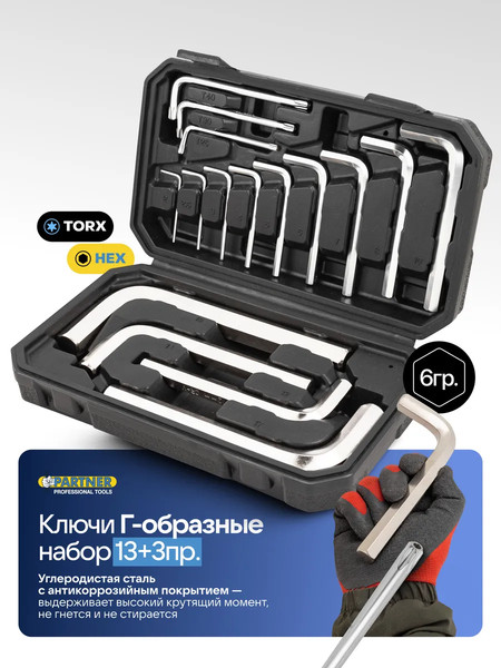 Набор ключей Partner PA-5137D+3