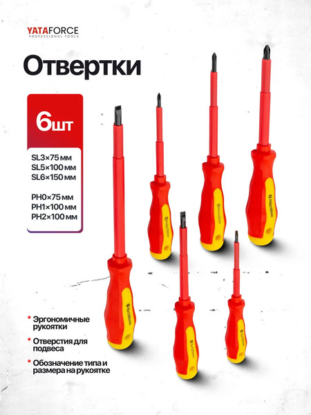 Набор отверток Yataforce YF-2827