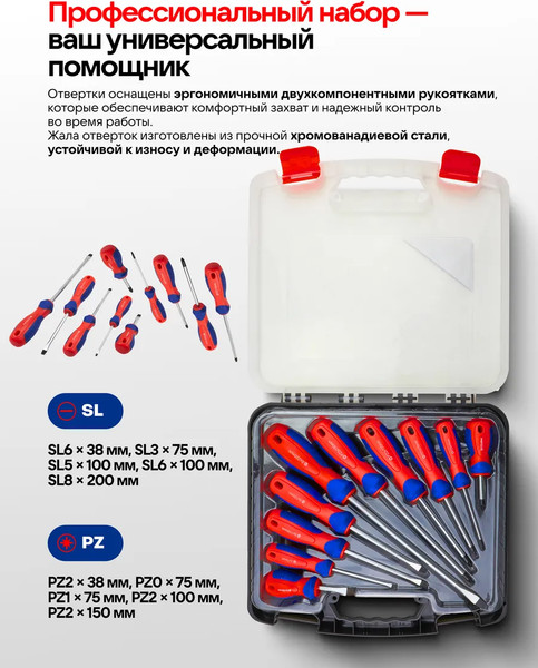 Набор отверток Yataforce YF-7010C