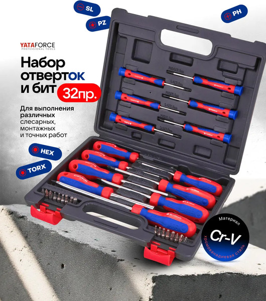 Набор отверток Yataforce YF-7032C