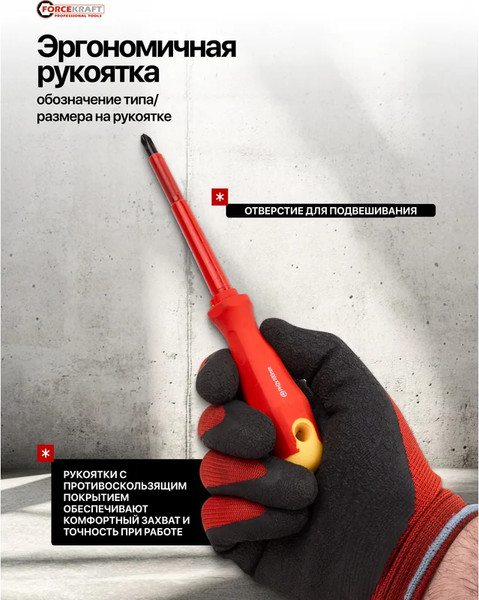 Набор отверток ForceKraft FK-20712