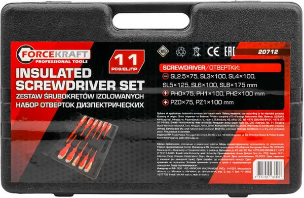 Набор отверток ForceKraft FK-20712