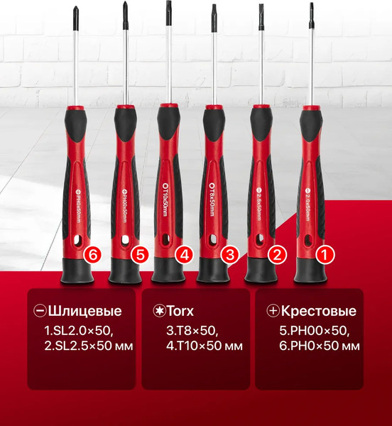 Набор отверток ForceKraft FK-7006P