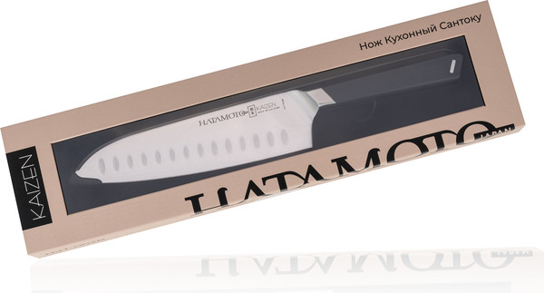 Нож Hatamoto Японский Шеф Сантоку / HVT-003B