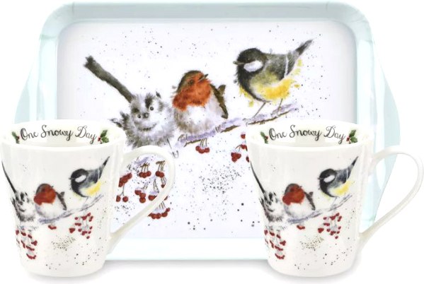 Набор для чая/кофе Pimpernel Забавная фауна Зимний день / PPN-X0011658930 - фото