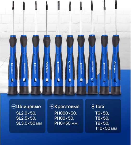Набор отверток Forsage F-7010P