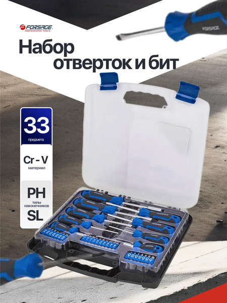Набор отверток Forsage F-7033С