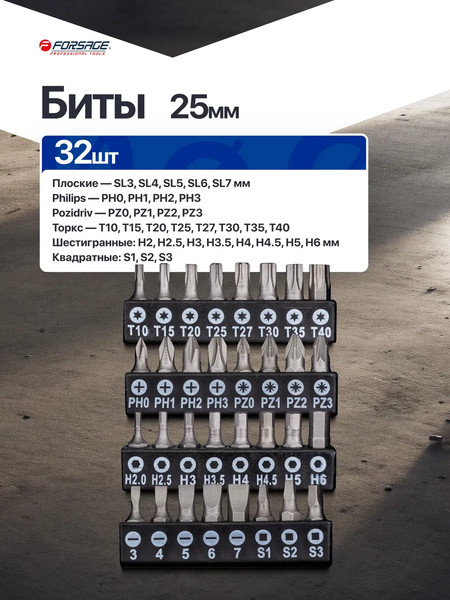 Набор отверток Forsage F-7050B