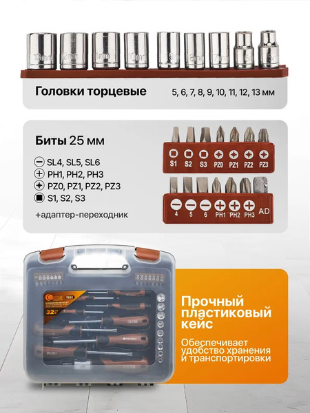 Набор отверток Forstime FT-7032