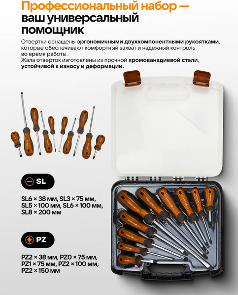 Набор отверток Forstime FT-7010C