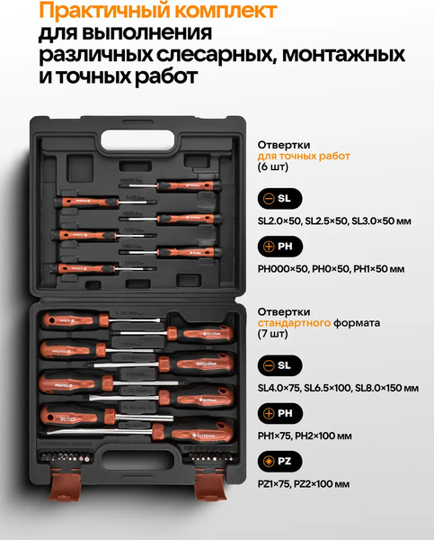 Набор отверток Forstime FT-7032C