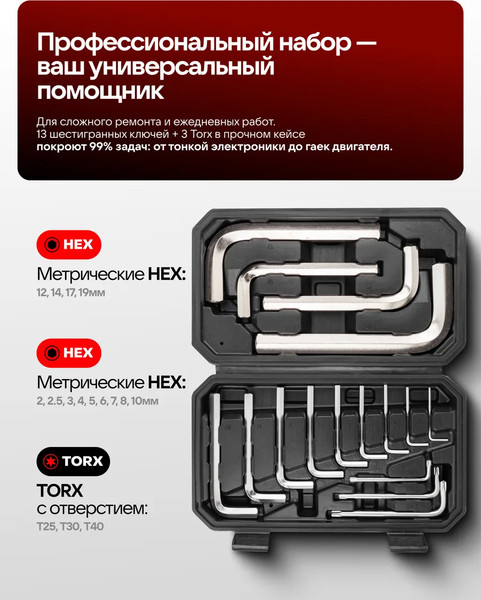 Набор ключей BaumAuto BM-5137D+3