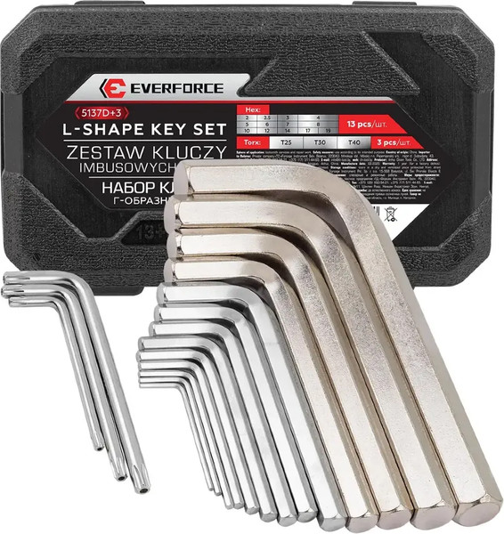 Набор ключей Everforce EF-5137D+3 - фото