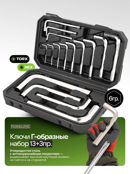 Набор ключей ForsLine FL-5137D+3