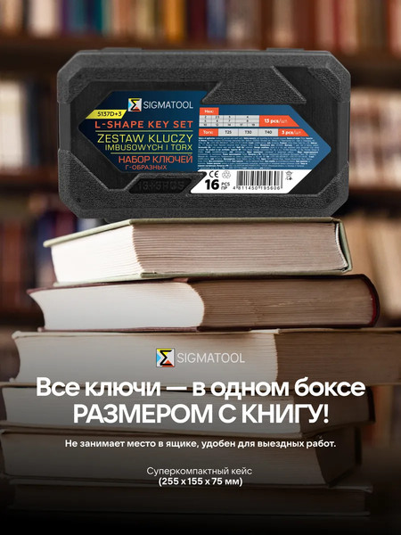 Набор ключей Sigmatool 5137D+3