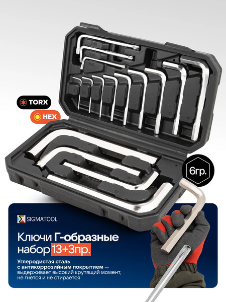 Набор ключей Sigmatool 5137D+3