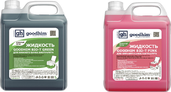 Набор жидкостей для биотуалета GoodHim Green + Pink 54642 - фото