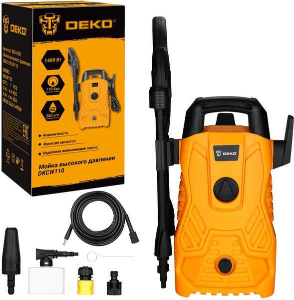 Мойка высокого давления Deko DKCW110 / 065-4301