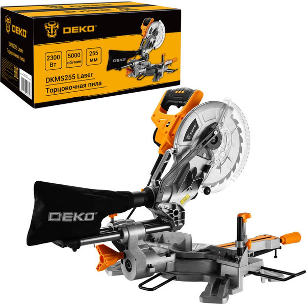 Торцовочная пила Deko DKMS255 Laser / 084-1029 - фото