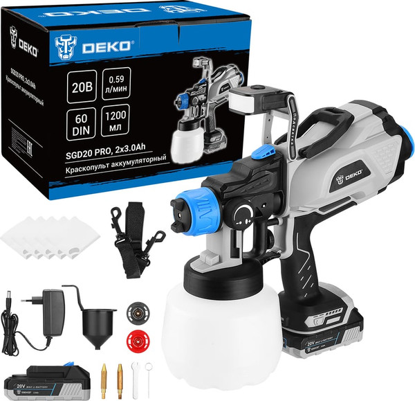 Краскопульт электрический Deko SGD20 Pro / 085-1337