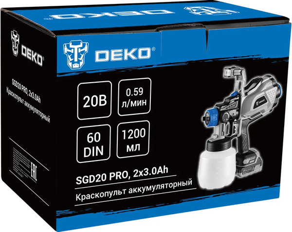 Краскопульт электрический Deko SGD20 Pro / 085-1337