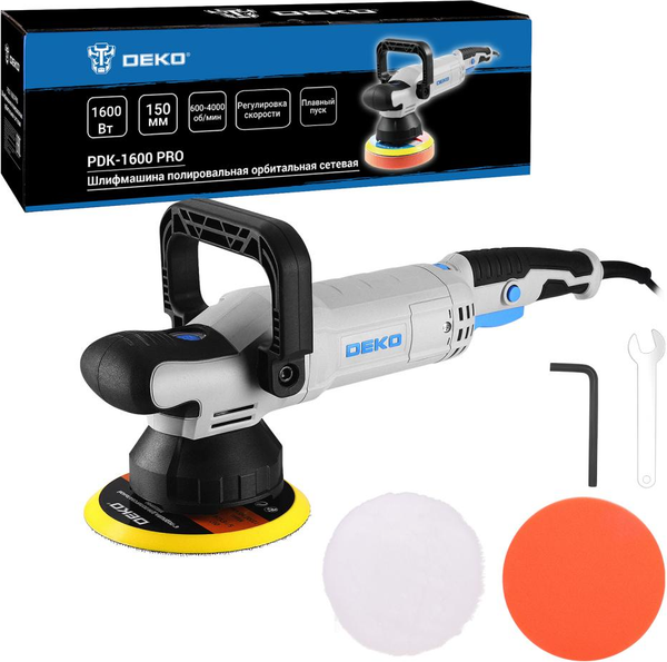 Полировальная машина Deko PDK-1600 Pro / 085-1065