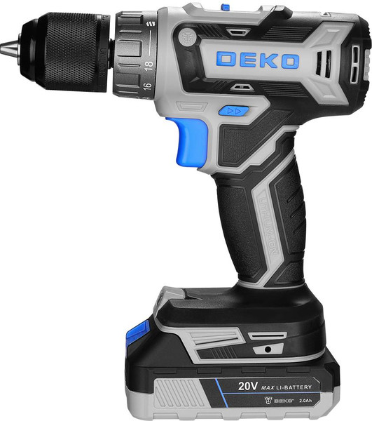 Аккумуляторная дрель-шуруповерт Deko ZKCD20V Pro / 084-1005