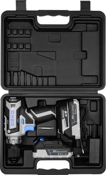 Аккумуляторная дрель-шуруповерт Deko ZKCD20V Pro / 084-1005